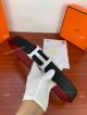 Perfect Replica Hermes Society 38mm Reversible Belt with Silver Crocodile motif Buckle (3)_th.jpg